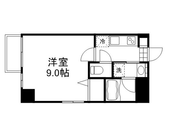 月光　岡山市役所前の物件間取画像